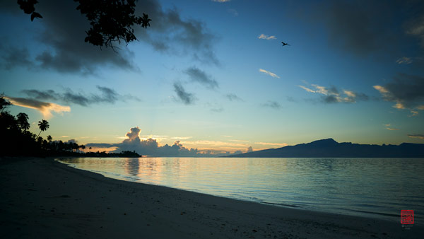 Lever du jour à Moorea © Laurent Minh 2019